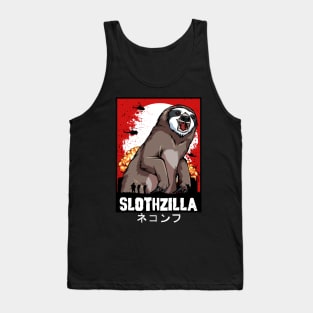 Sloth - Slothzilla Funny Japanese Movie Monster Tank Top